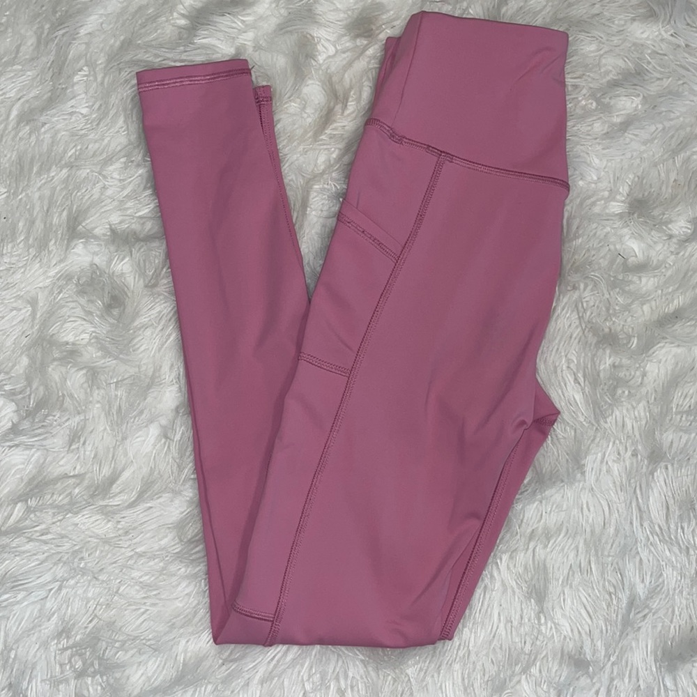 gottex pink leggings with pocket